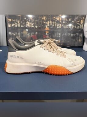 G/FORE G.112 Golf Shoes Mens Size 11 White Pink Turf Ops Spikeless G4MF23EF104